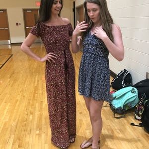 off the shoulder jumpsuit!